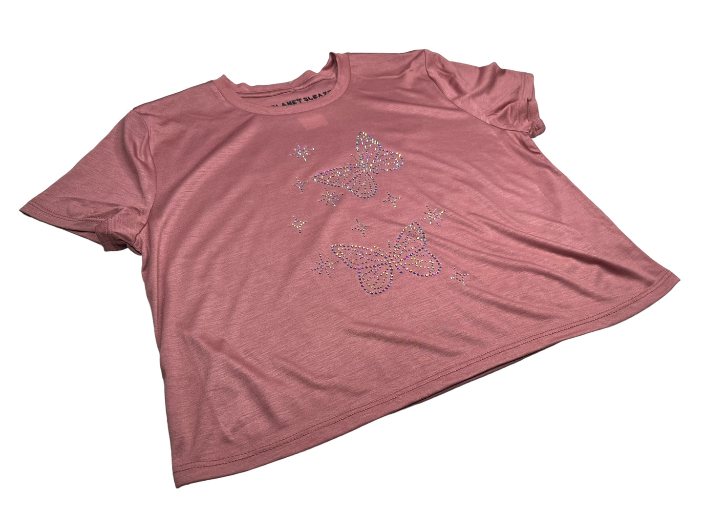 Butterfly Sleaze Rhinestone in Pink Small