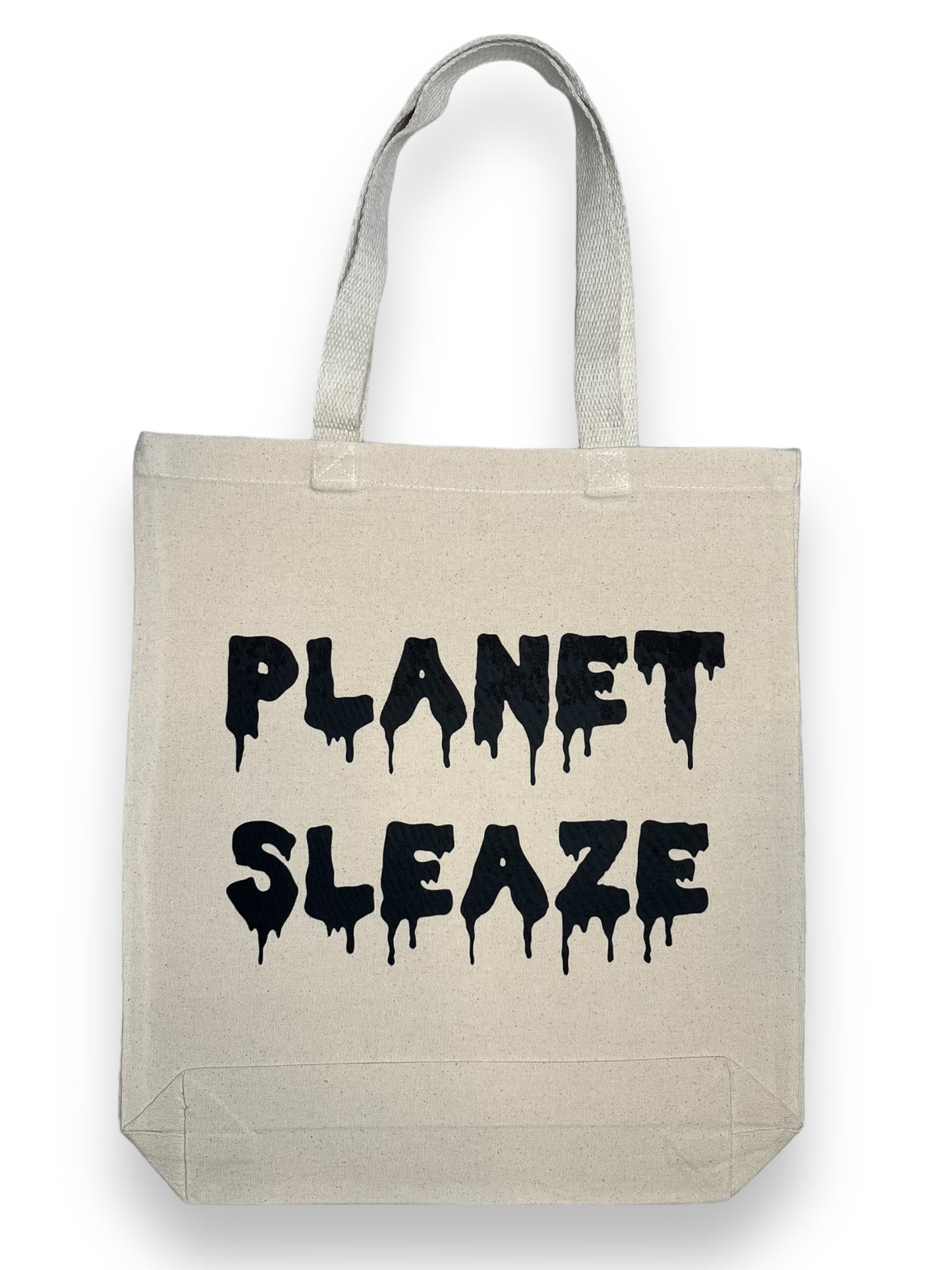 Planet Sleaze Drippy Font Canvas Tote Bag