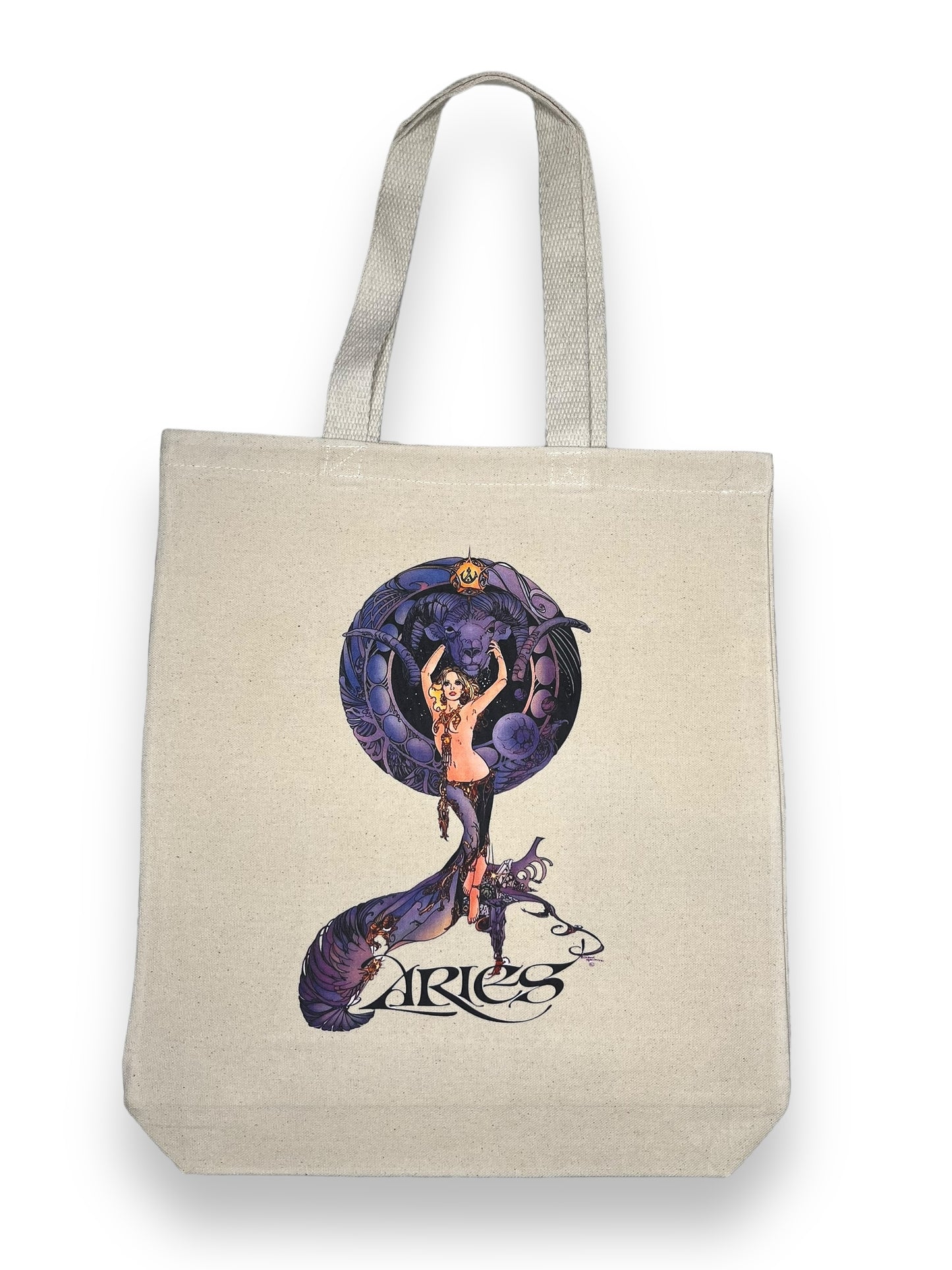 Planet Sleaze Zodiac Canvas Tote Bags Aries