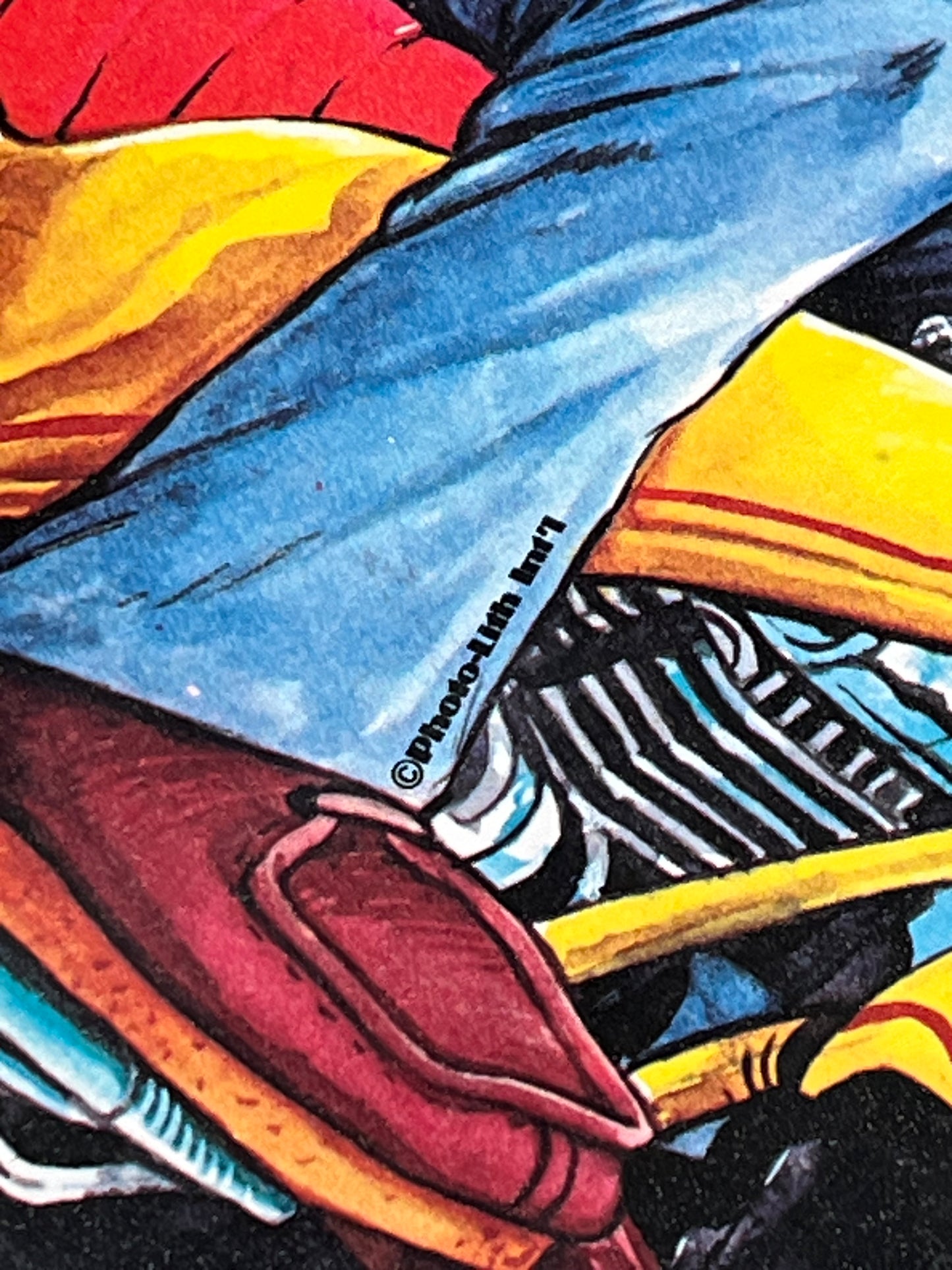 Three Wheelin' Raglan Men's Size L