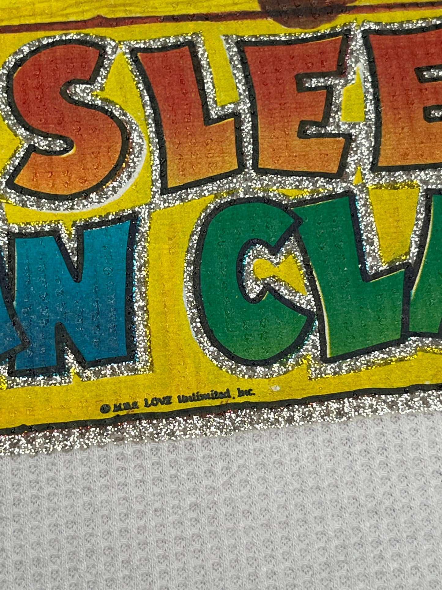 Glitter Sleep in Class Cropped Thermal