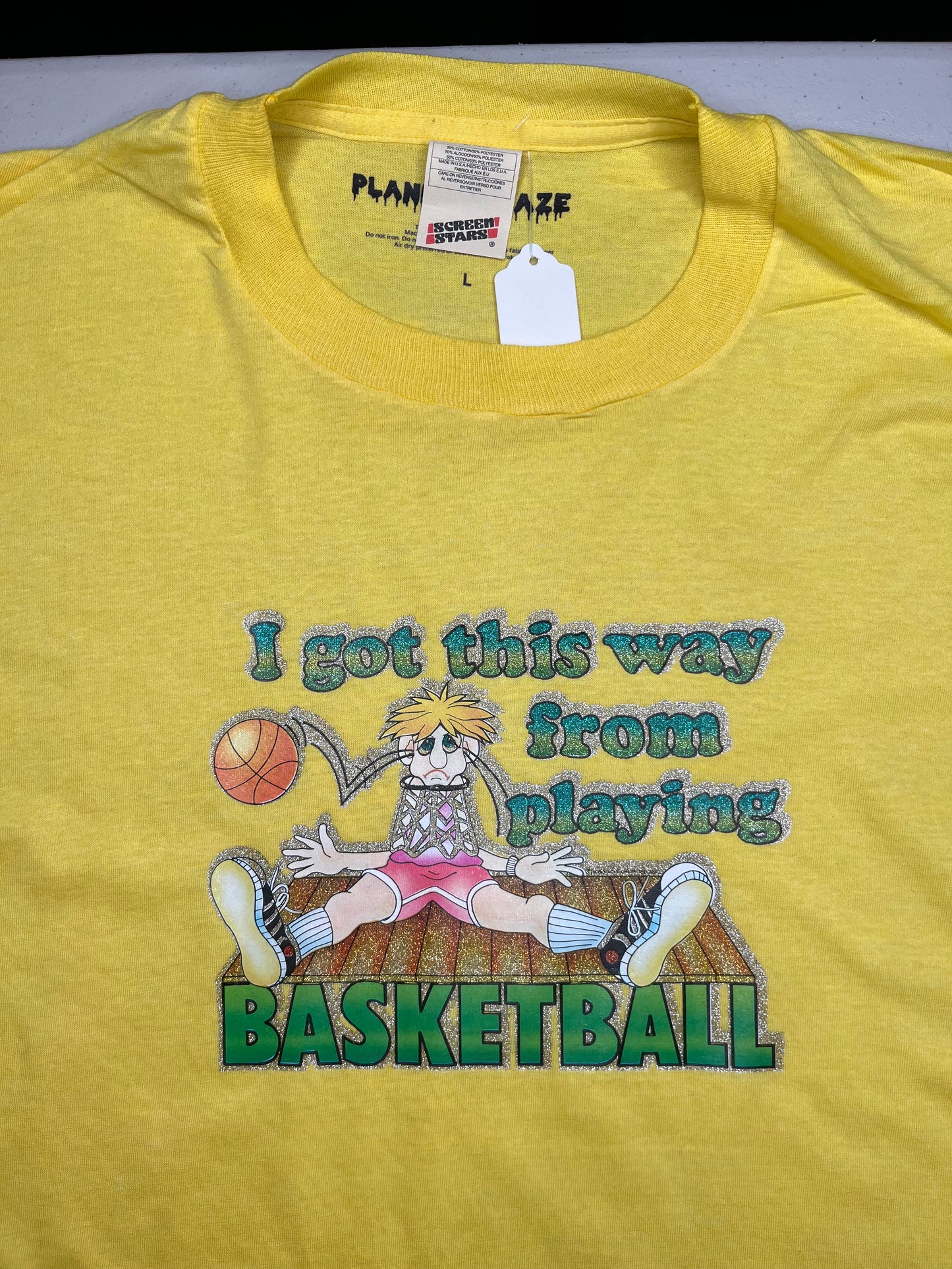 Glitter Basketball Vintage Tee