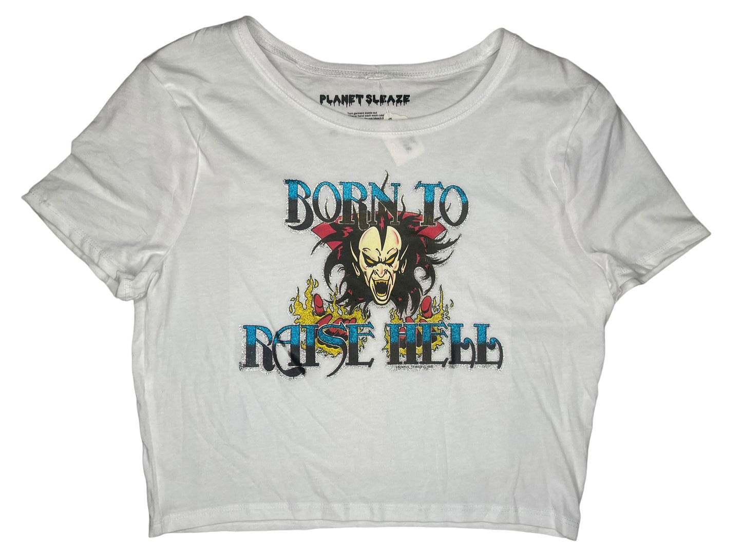 Born To Raise Hell Cropped Tee