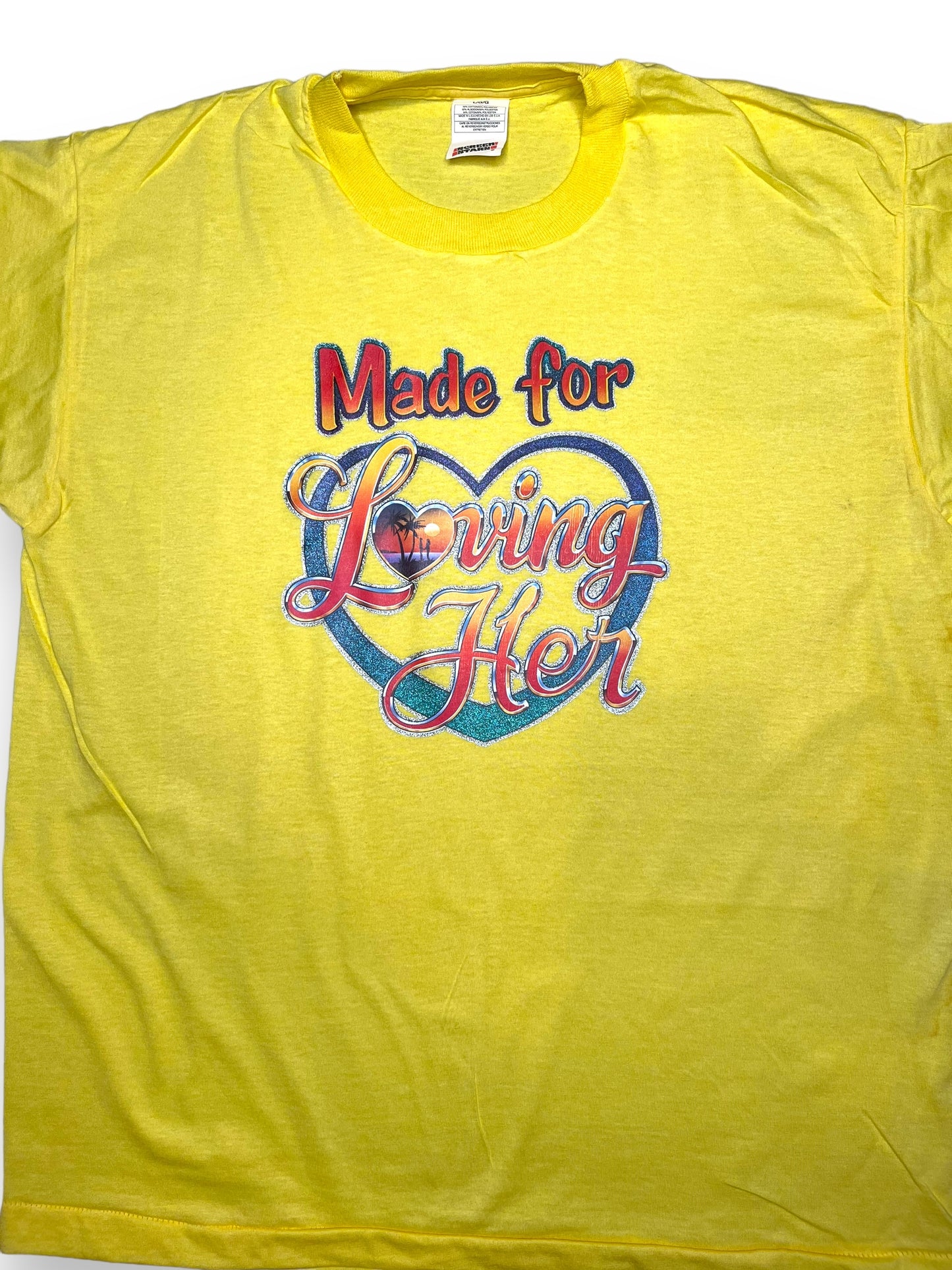 Glitter, Loving Her Vintage Tee Men's Size L