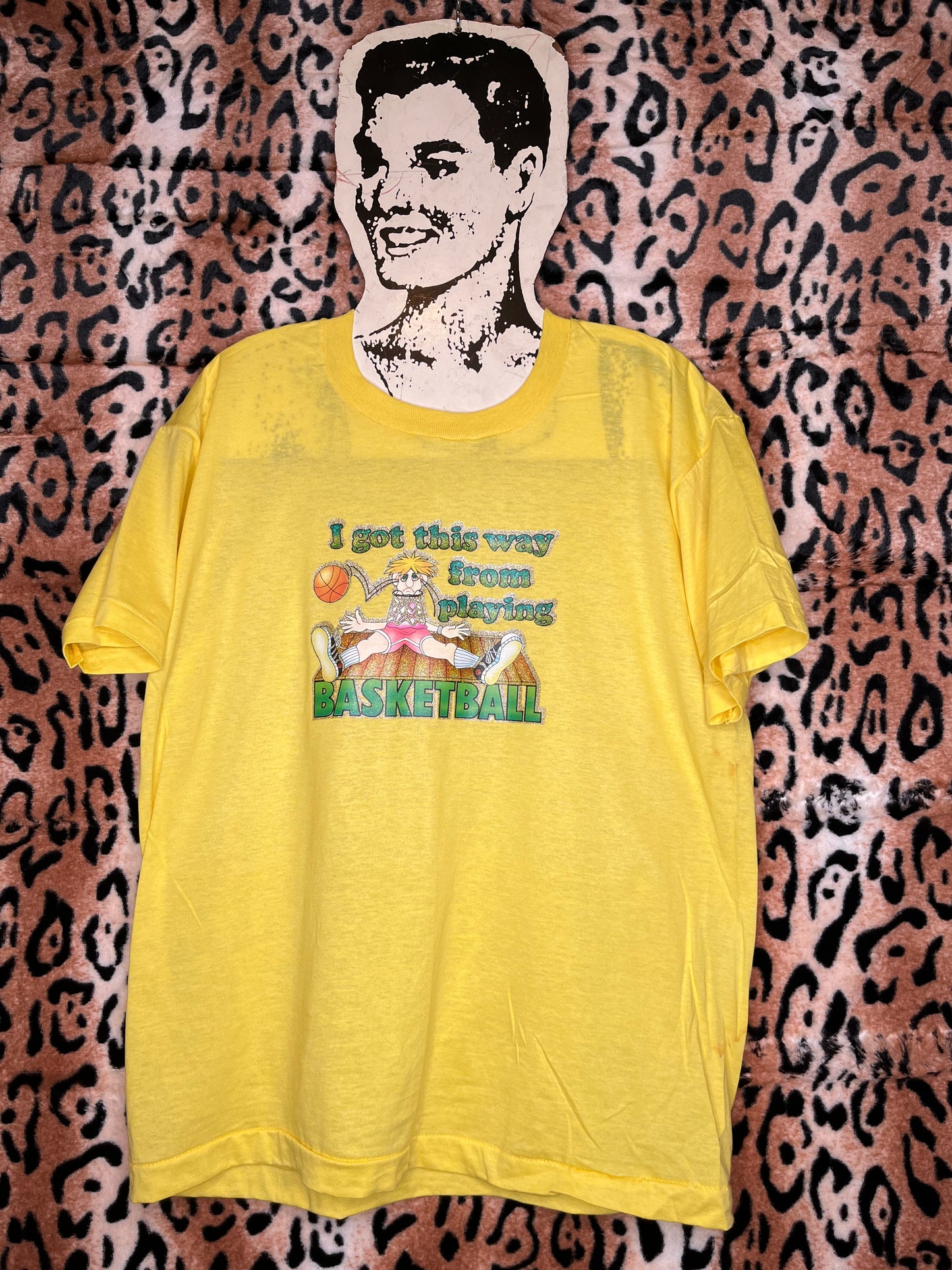 Glitter Basketball Vintage Tee