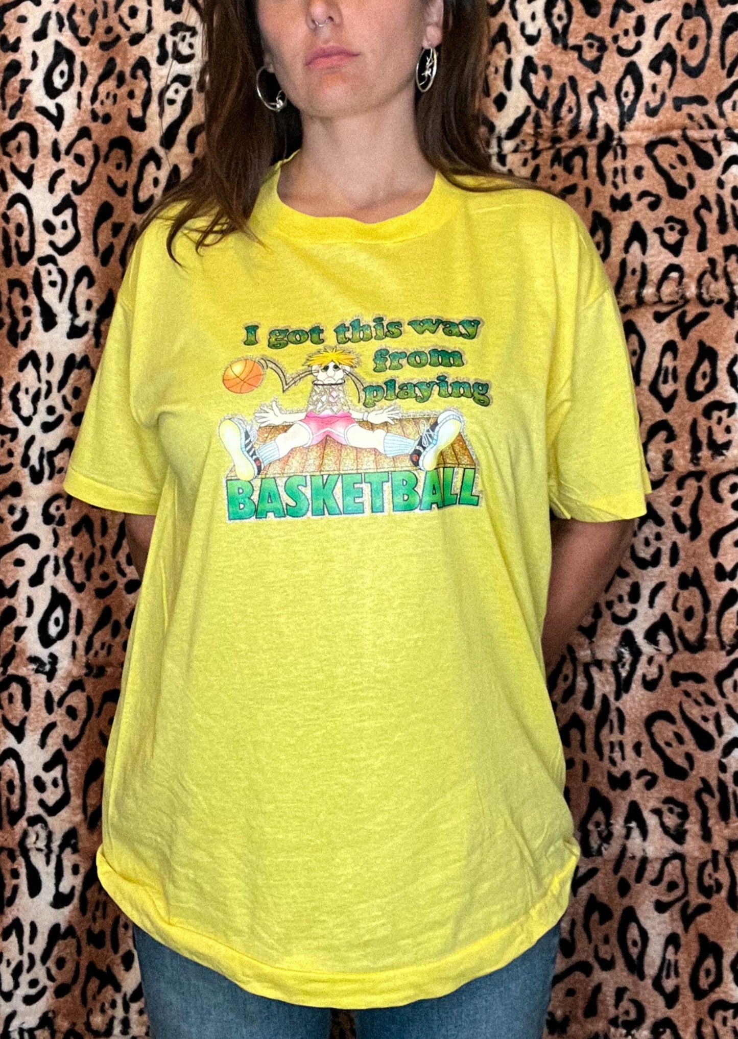 Glitter Basketball Vintage Tee