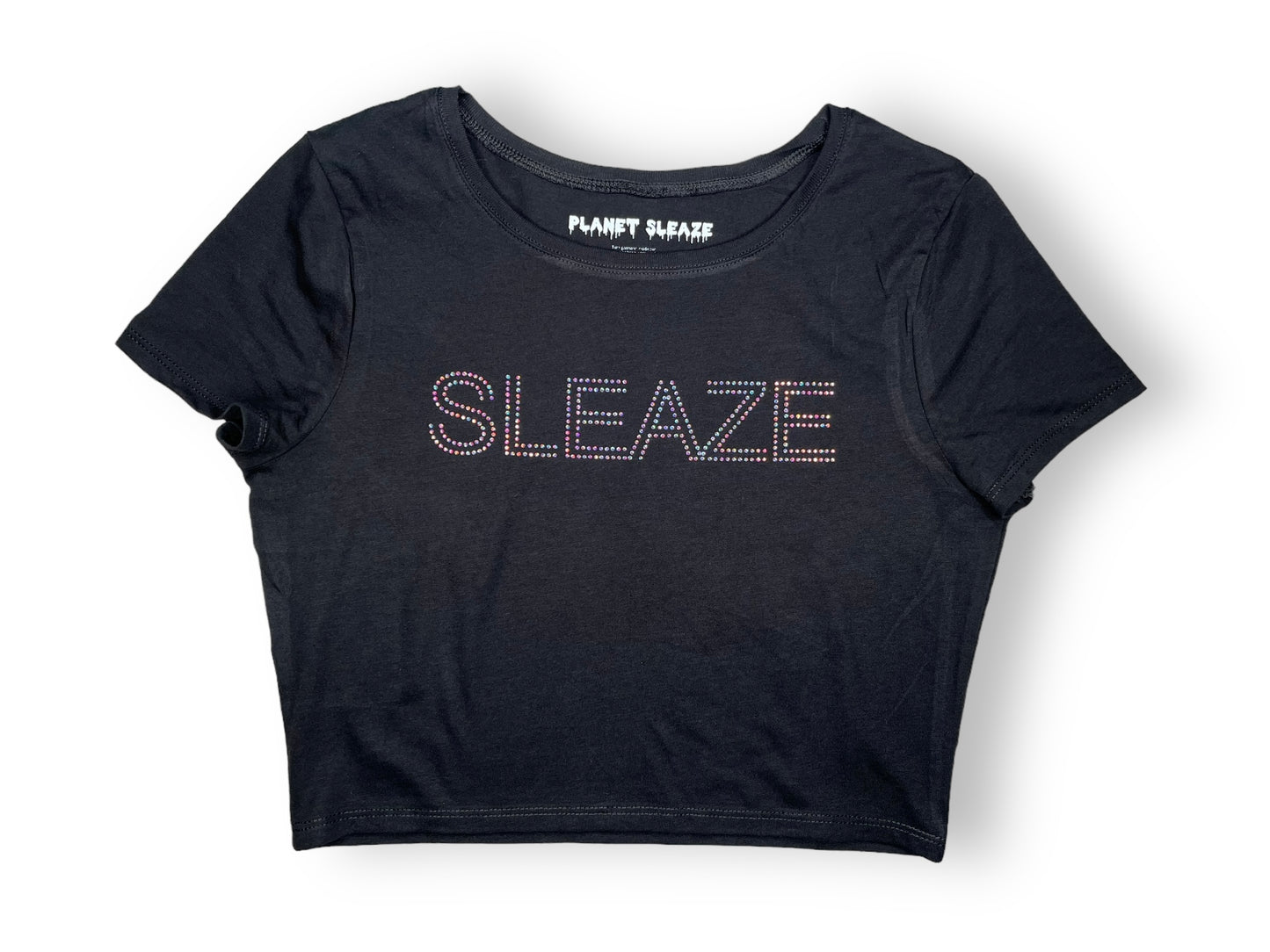 Sleaze Rhinestone Crop Top