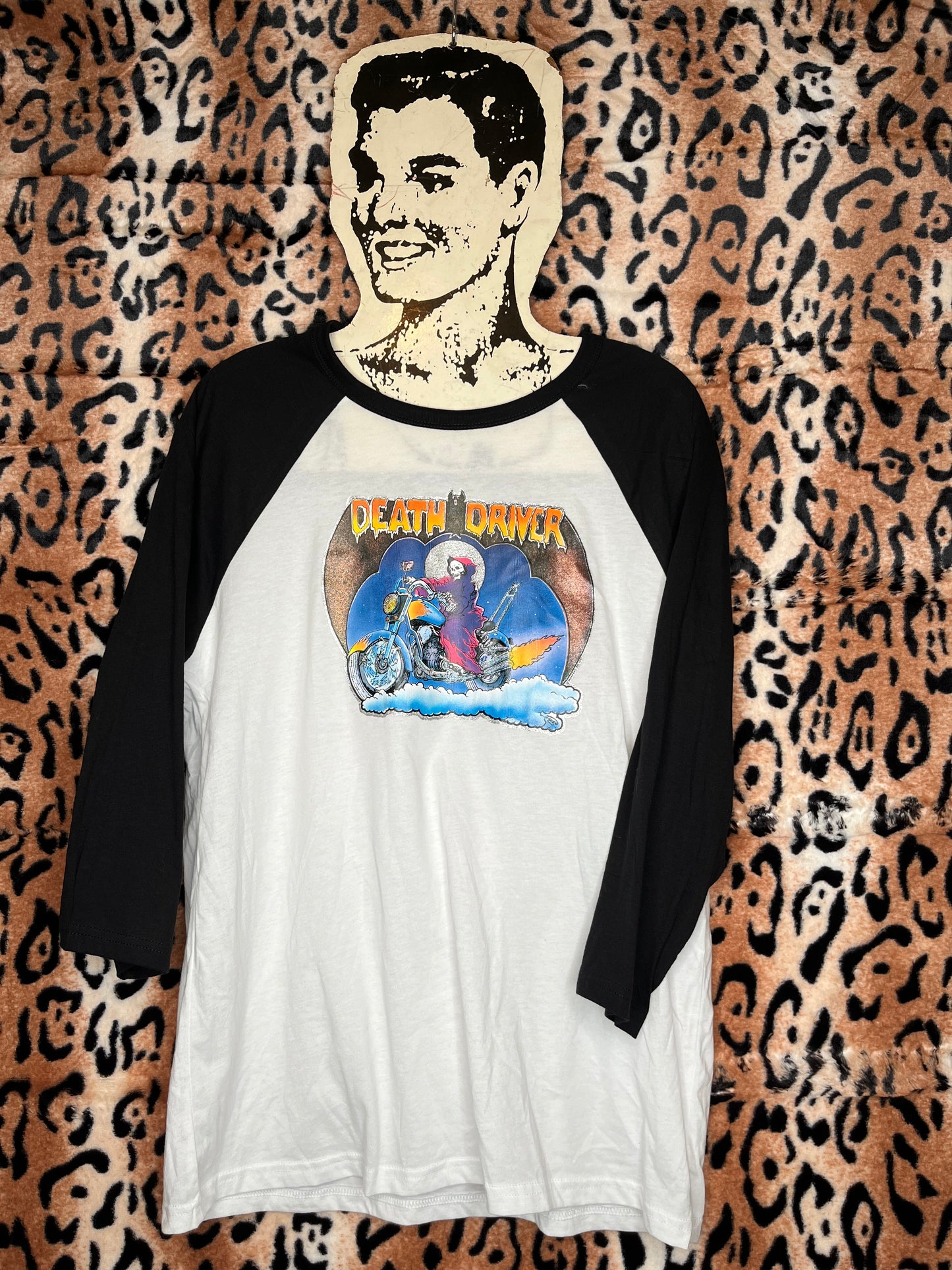 Glitter Death Driver Raglan Men's Large