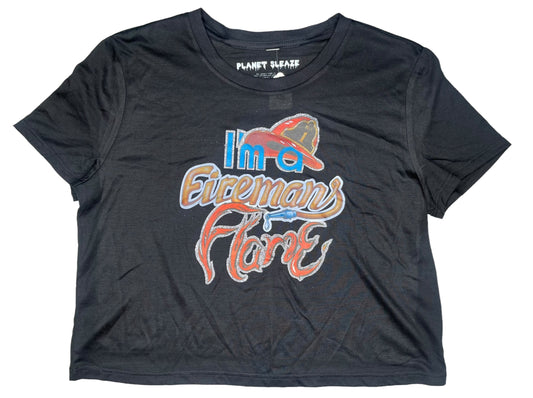 Fireman's Flame Cropped Tee