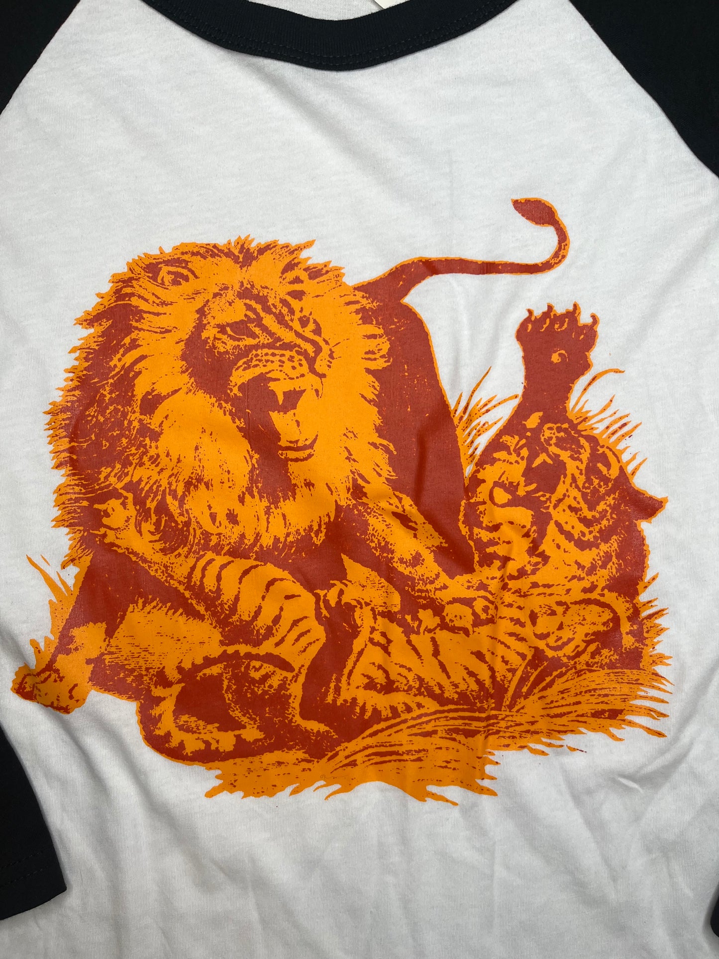 Lion vs Tiger War Raglan