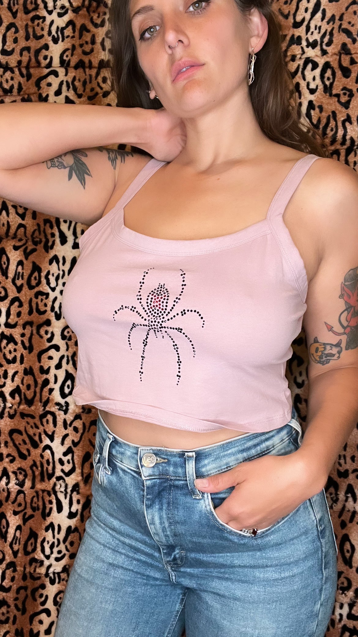 Black Widow Pink Tank