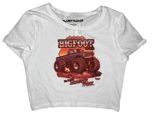 Bigfoot Monster Truck Cropped Tee